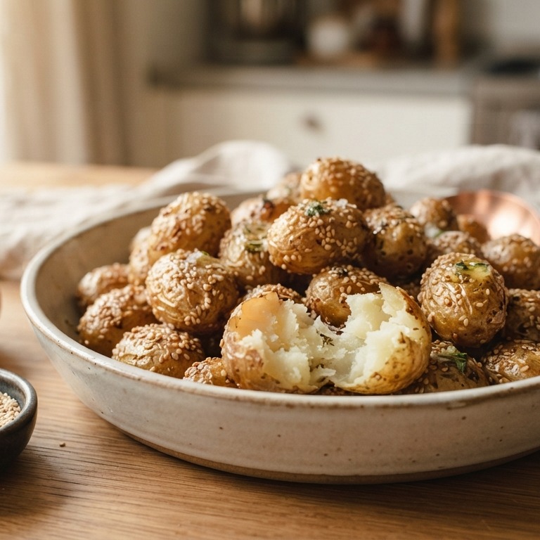 Sesam-aardappeltjes voor buffet recept
