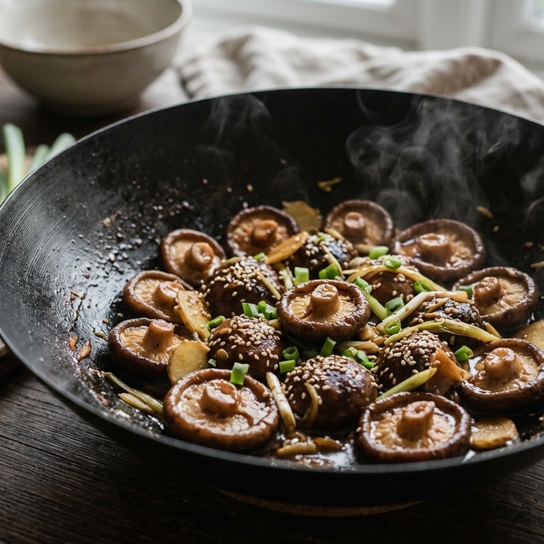 Shii-take uit de wok recept