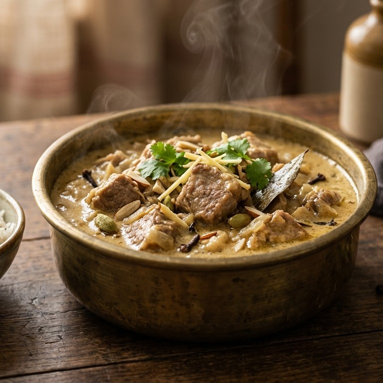 Shikar korma (Gestoofd varkensvlees) recept