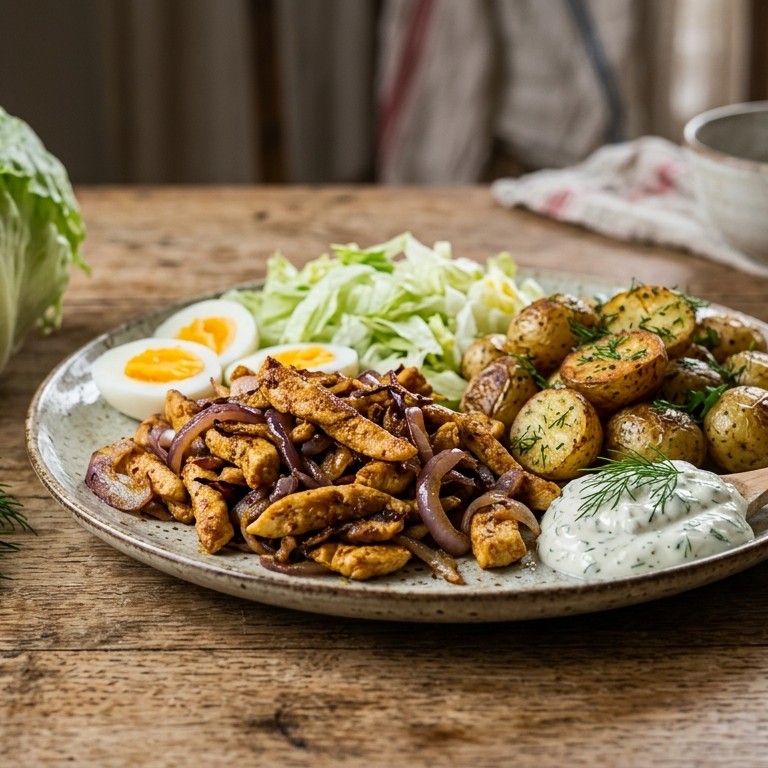 Shoarma met krieltjes recept