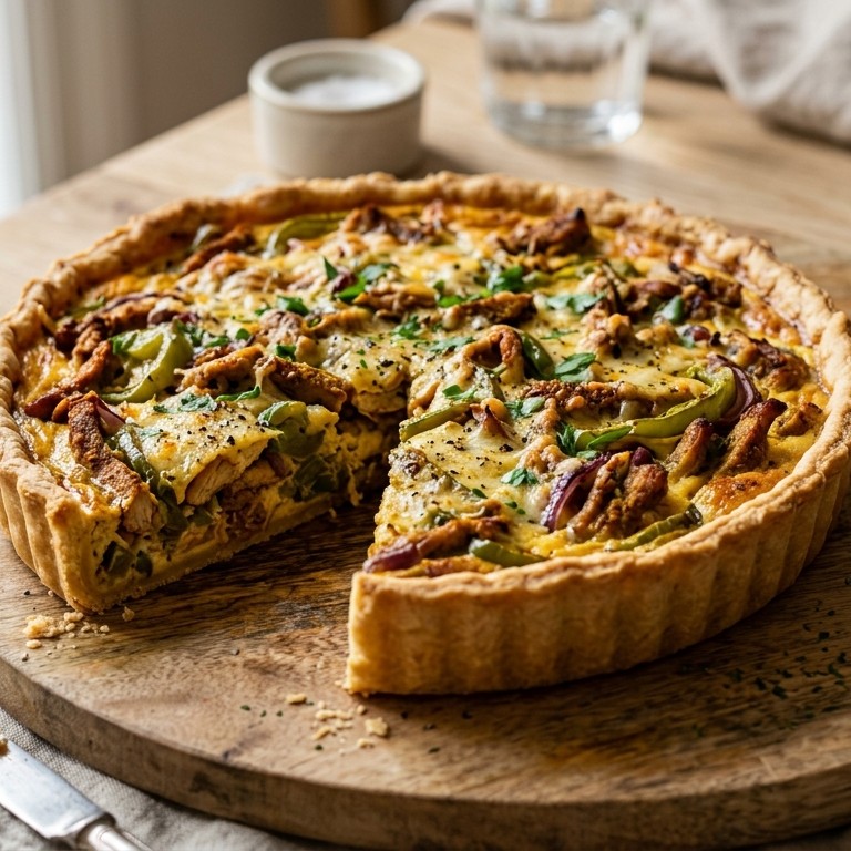 Shoarmataart met paprika recept