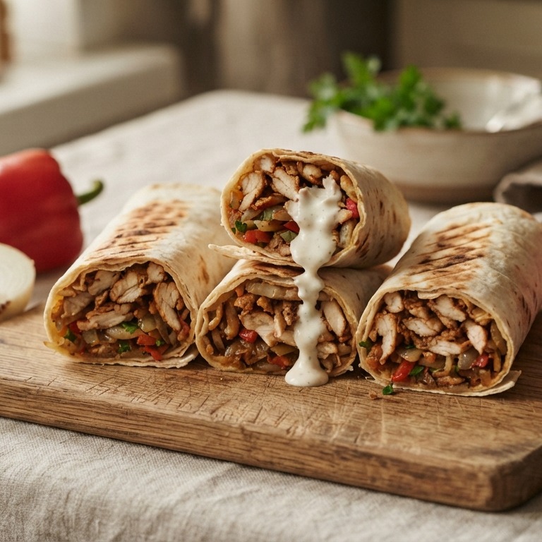 Shoarmawraps recept