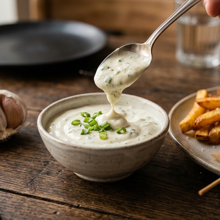 Simpele knoflooksaus recept