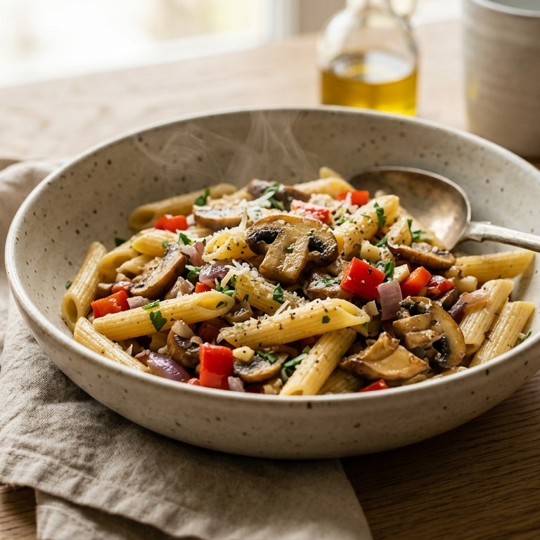Simpele  pasta (500 kcal) recept