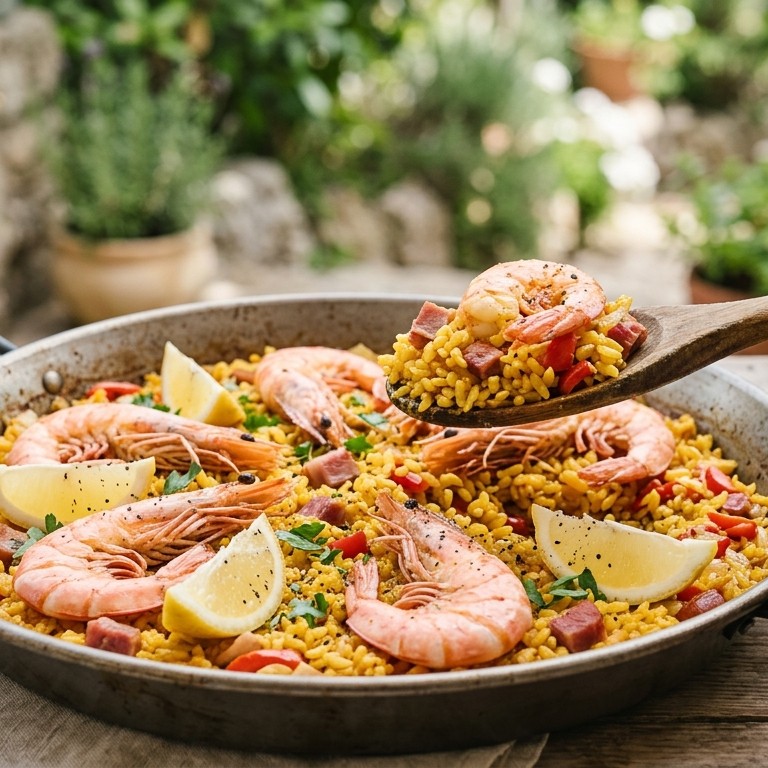 Simpele slanke paella recept