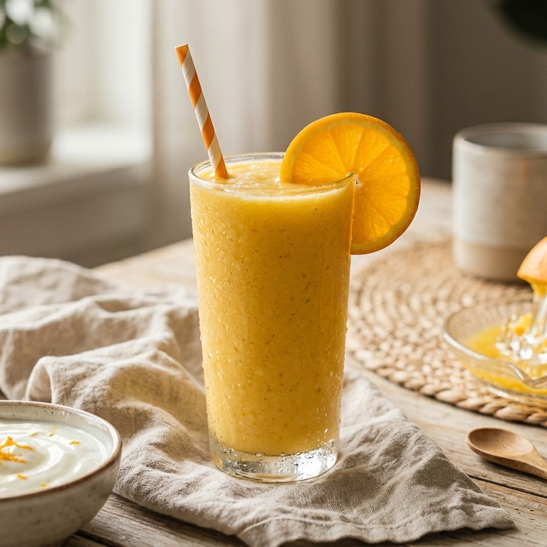 Sinaasappel-bananen smoothie recept