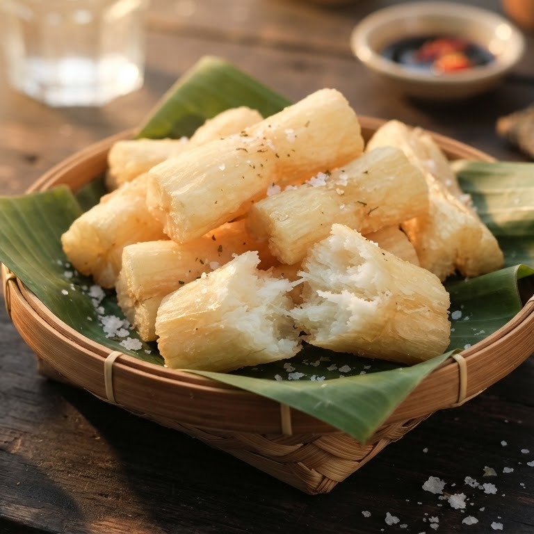 Singkong Goreng (gebakken cassave) recept