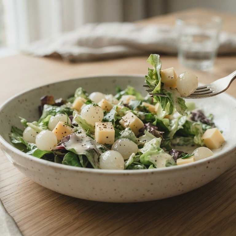 Slamix met kaas en ui recept