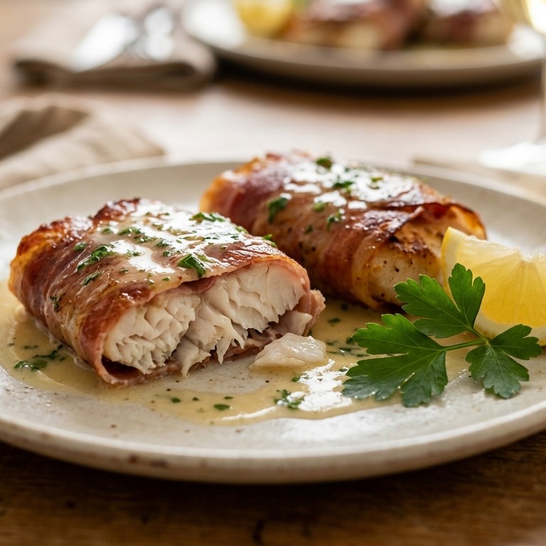 Sliptong in een jasje van serranoham recept