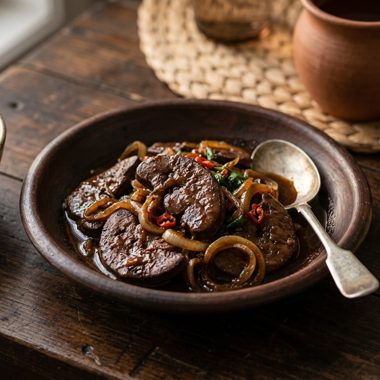 Smoor ginjal (mild gekruide niertjes) recept