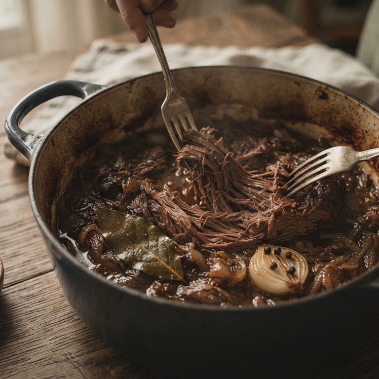 Snelkookpan, runderlappen (draadjesvlees) recept