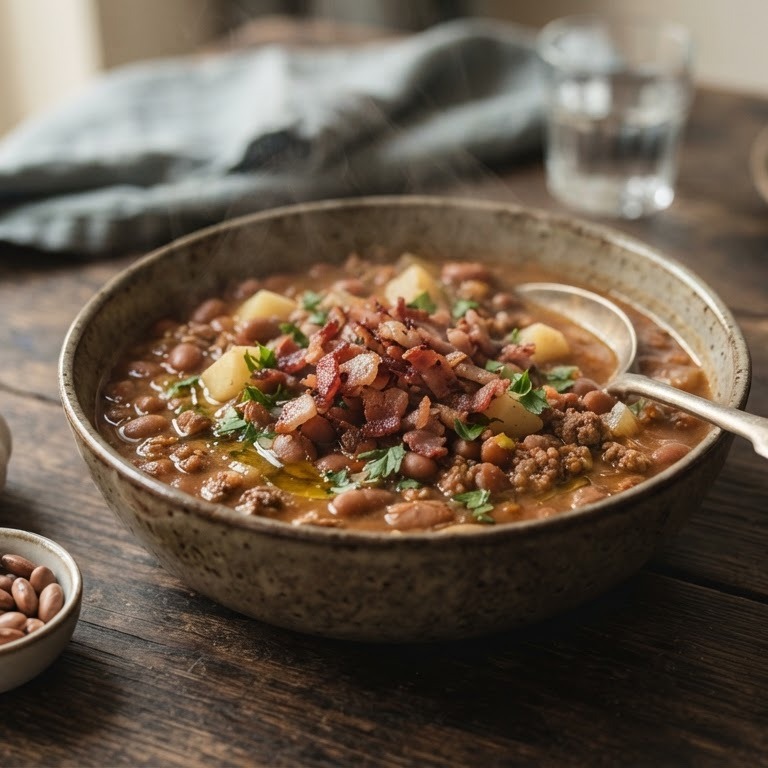 Snelle bruinebonensoep recept