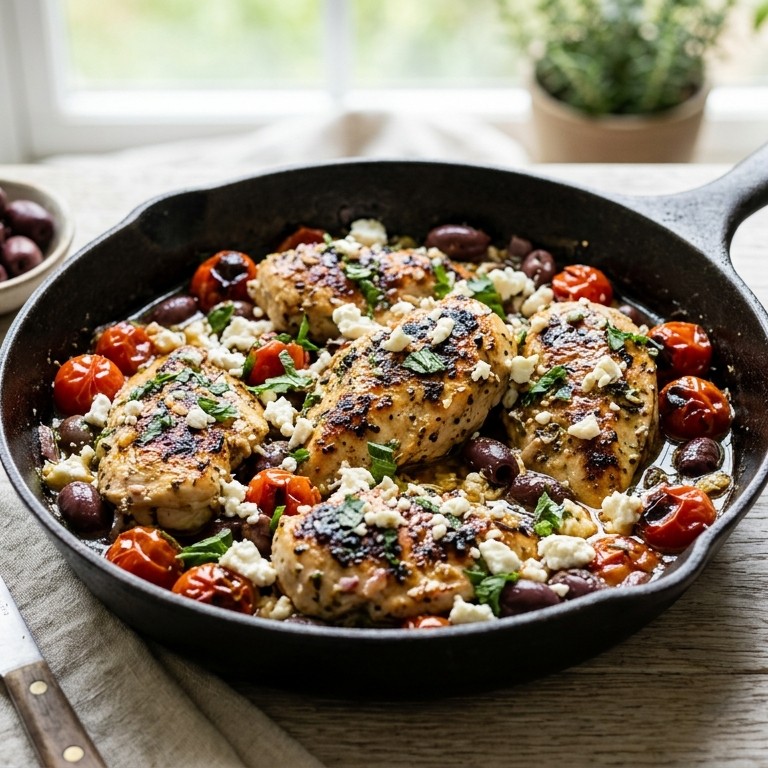 Snelle Griekse kip recept