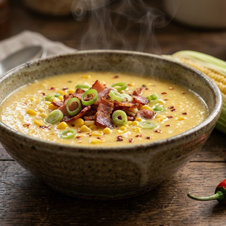 Snelle maissoep met pit recept