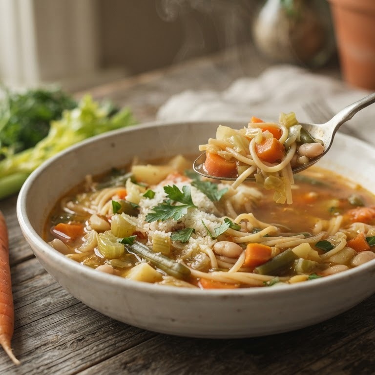 Snelle minestrone soep recept