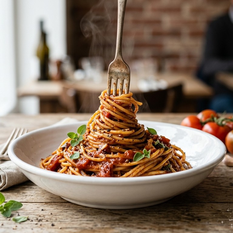 Snelle pasta met tomatensaus recept