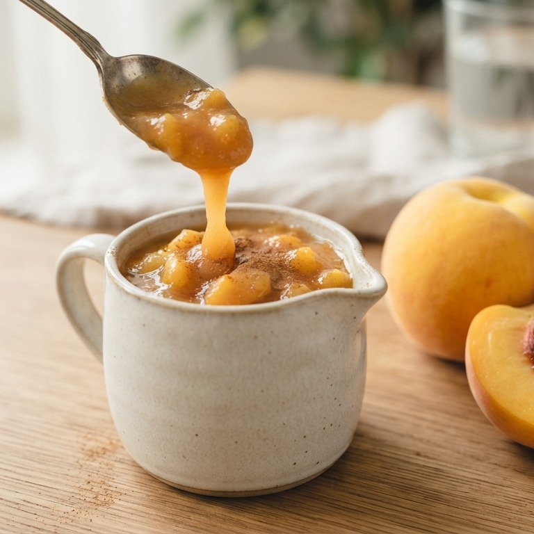Snelle perzikensaus recept