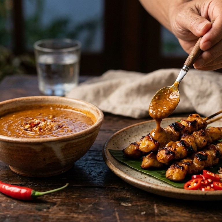 Snelle pindasaus recept