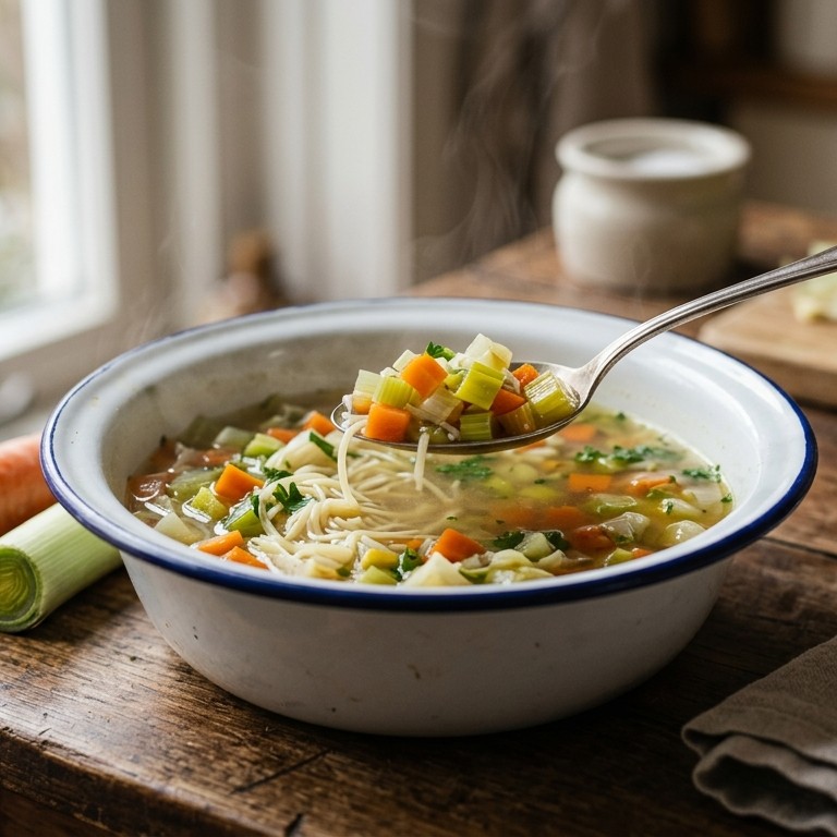 Snelle restjes groentesoep recept