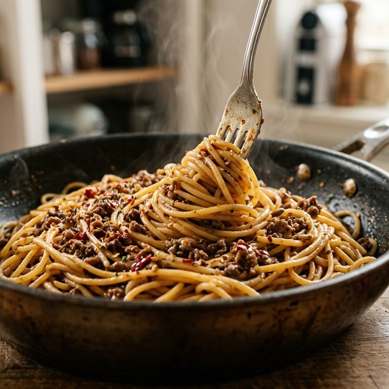 Snelle spaghetti recept
