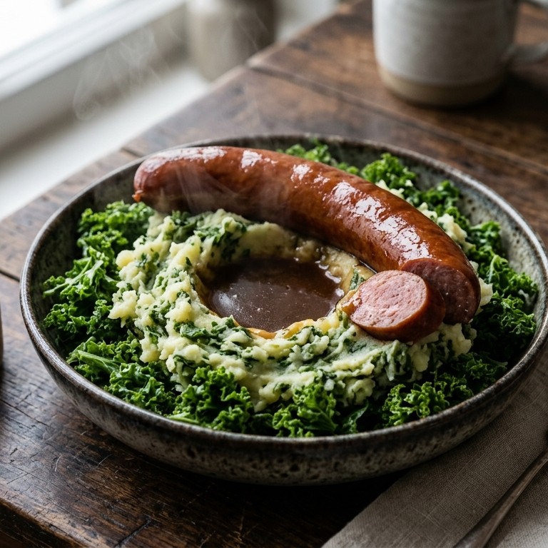 Snelle stamppot boerenkool met worst recept