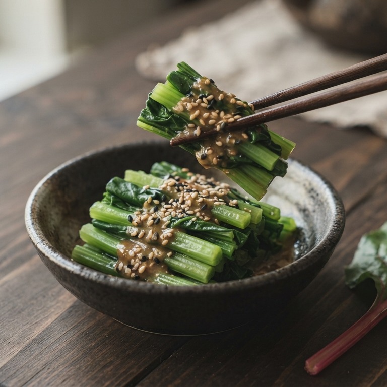 Snijbietsalade in sesamsaus recept