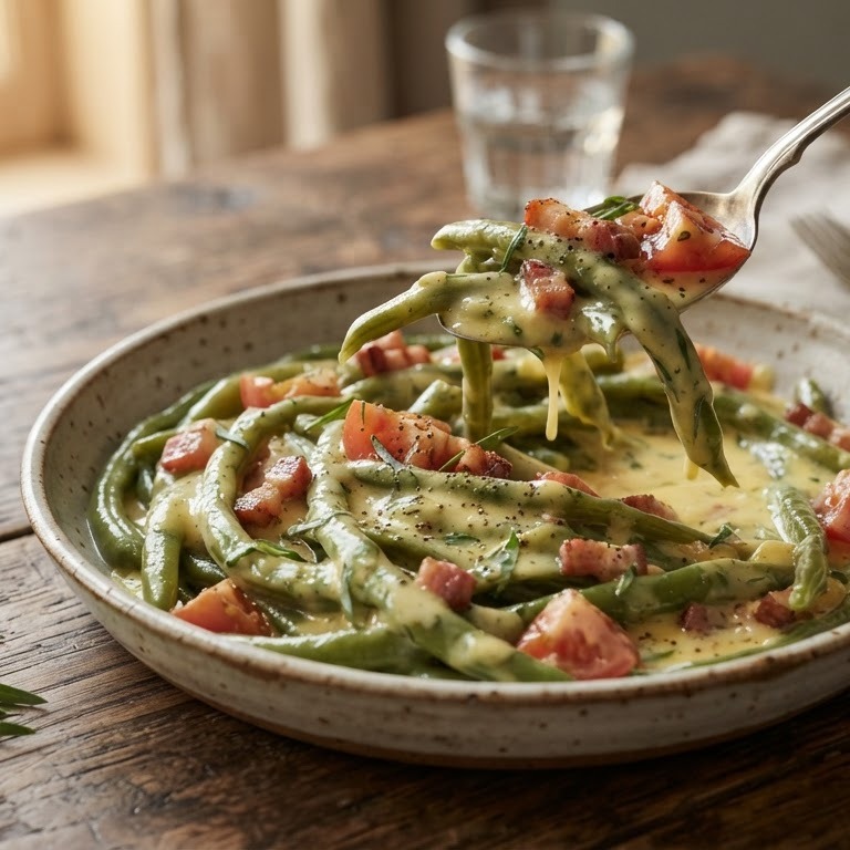 Snijbonen à la béarnaise recept