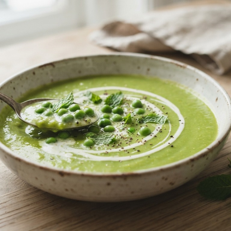 Soep met doperwten recept