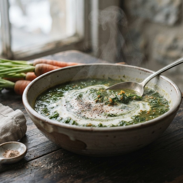 Soep van wortelloof recept