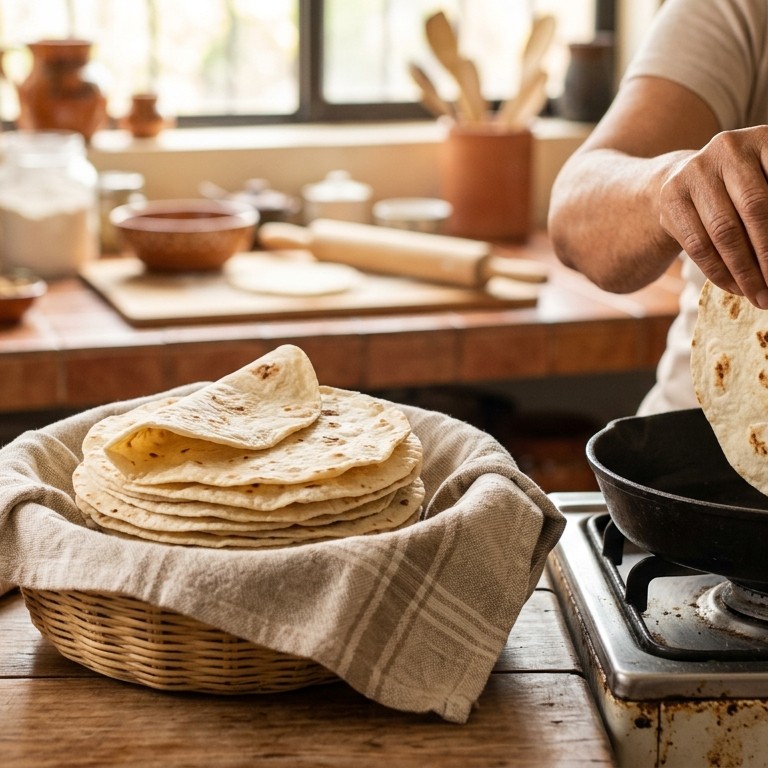 Soft tortilla's recept