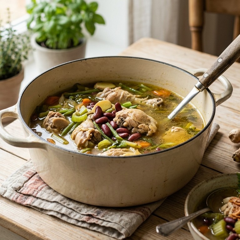 Sop ayam kacang merah recept