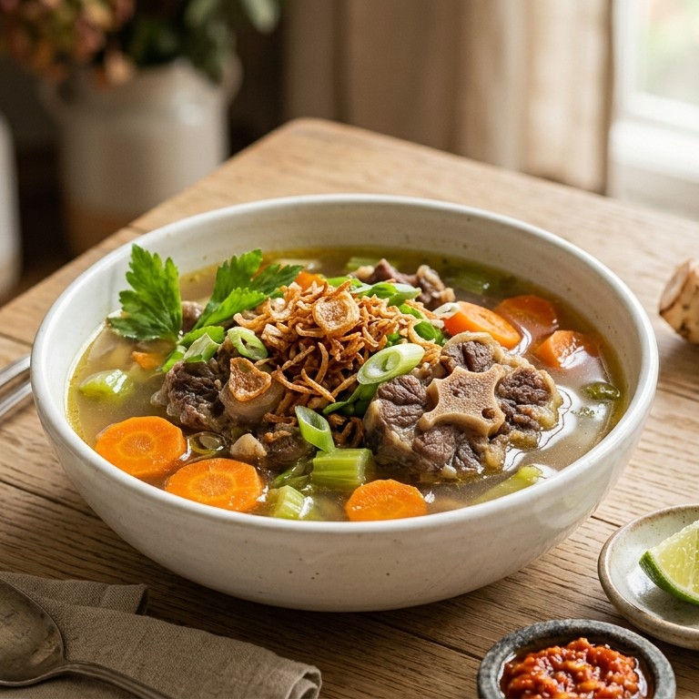 Sop ekor sapi (ossenstaartsoep) recept