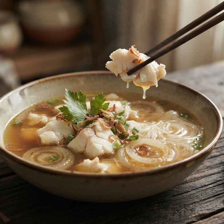 Sop Ikan Bawang (uien vissoep) recept