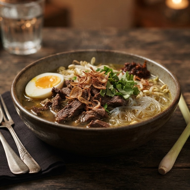 Soto madura (licht gekruide rundersoep) recept