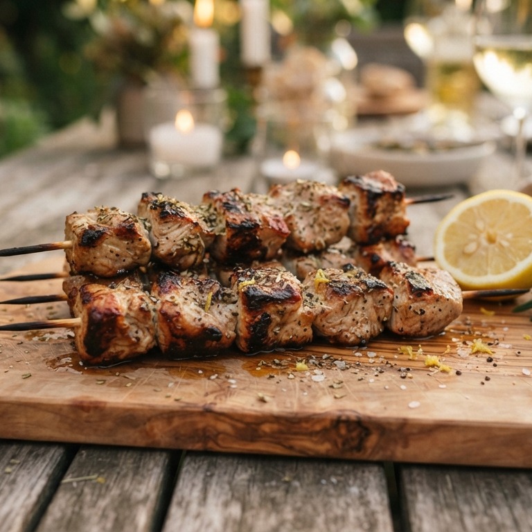 Souvlaki (Griekse vleesspies) recept