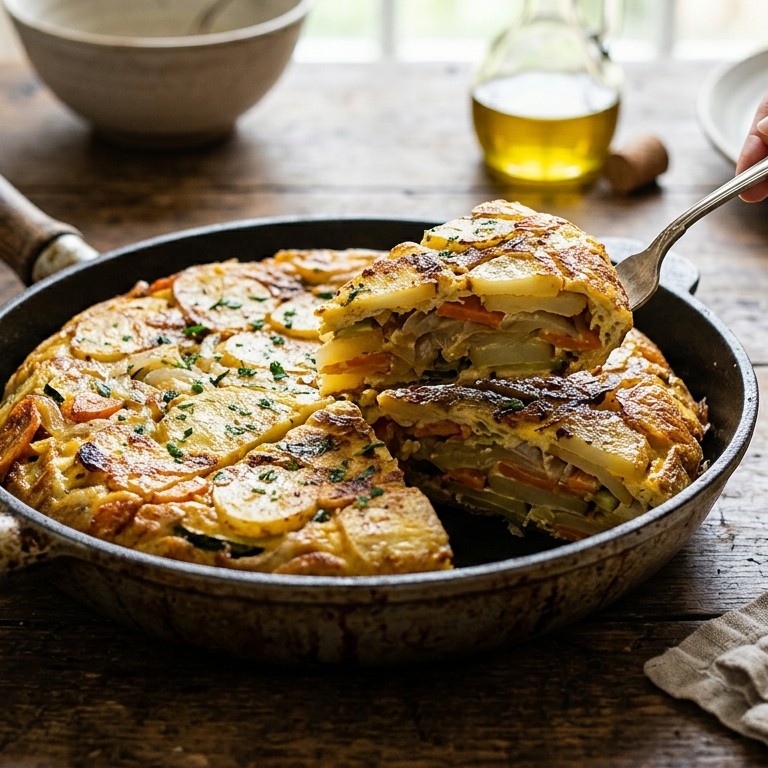Spaanse groentetortilla recept