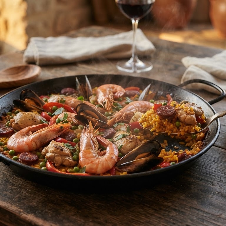 Spaanse paella recept