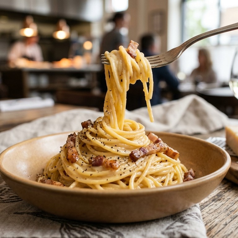 Spaghetti alla carbonara recept