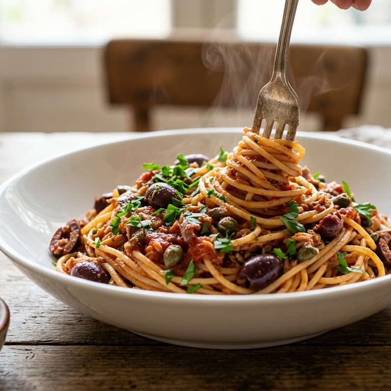 Spaghetti alla puttanesca recept