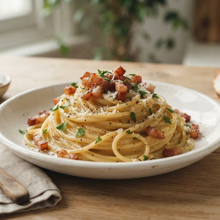 Spaghetti carbonara recept