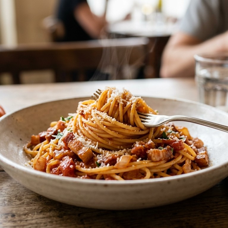 Spaghetti matriciana recept