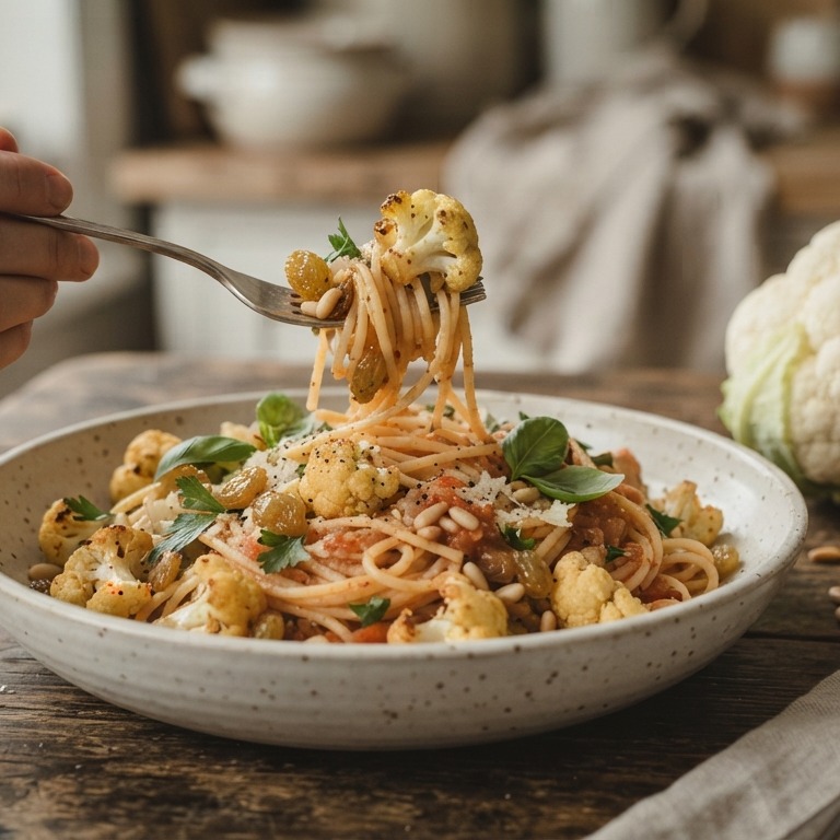 Spaghetti met bloemkool recept
