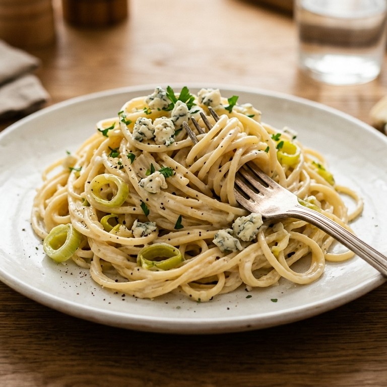 Spaghetti met gorgonzolasaus recept