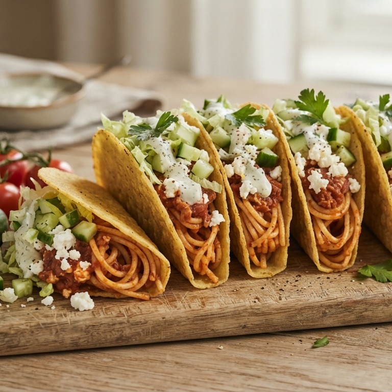 Spaghetti taco's recept