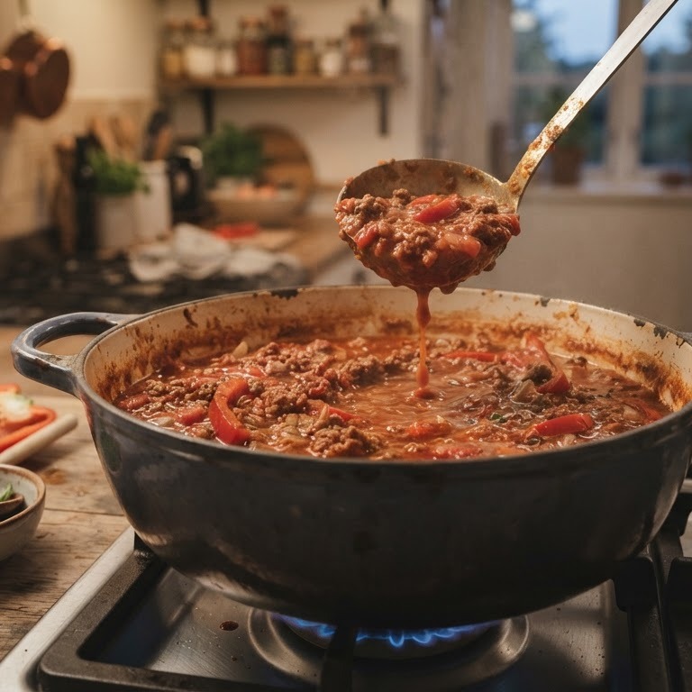 Spaghettisaus van de mama recept