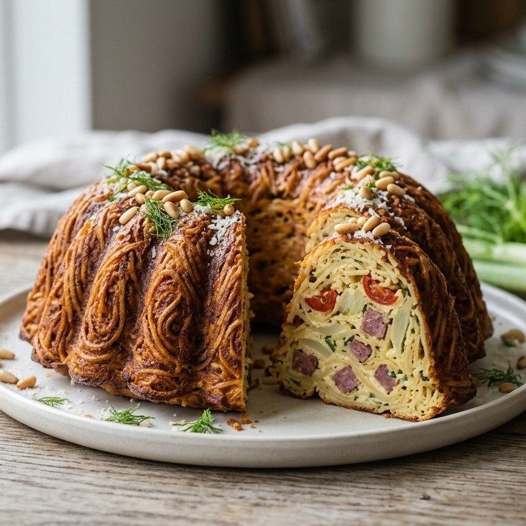 Spaghettitaart recept