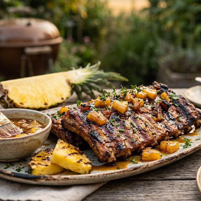 spare-ribsmarinade met ananas en honing recept
