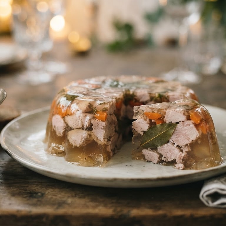 Speenvarken in gelei (Mestreechs speebak) recept