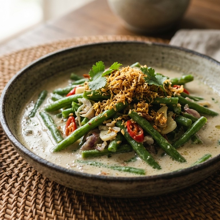 Sperziebonen gesmoord in kokosmelk recept