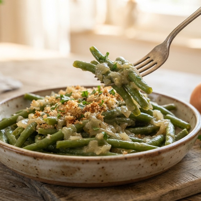 Sperziebonen in uiensaus recept